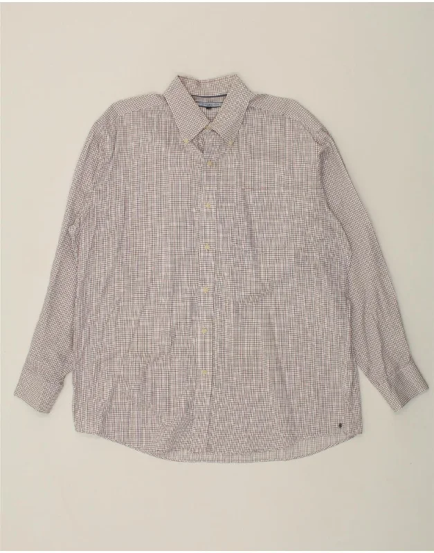 TOMMY HILFIGER Mens Shirt Size 16 1/2 Large Multicoloured Check Collared Crew Neck Turtle Neck TOMMY HILFIGER Mens Shirt Size 16 1/2 Large Multicoloured Check Collared Crew Neck Turtle Neck