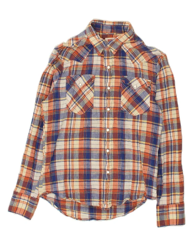 LEVI'S Mens Shirt Small Multicoloured Check Cotton Basic T-Shirt Crew Neck Short Sleeve LEVI'S Mens Shirt Small Multicoloured Check Cotton Basic T-Shirt Crew Neck Short Sleeve