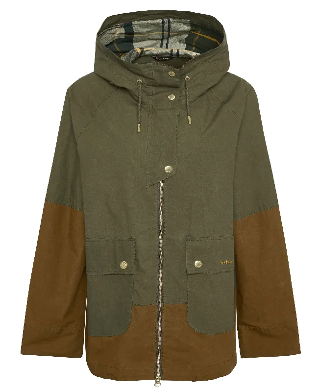 Hayley Showerproof Jacket - Dusky Green/Breen/Ancient Tartan Fleece Jacket Down Jacket Parka Hayley Showerproof Jacket - Dusky Green/Breen/Ancient Tartan Fleece Jacket Down Jacket Parka