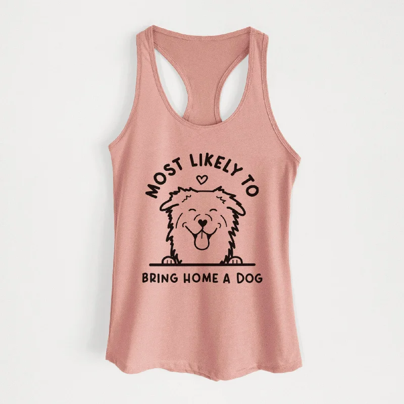 Most Likely to Bring Home a Dog - Aussie - Women's Racerback Tanktop seamless tank top Most Likely to Bring Home a Dog - Aussie - Women's Racerback Tanktop seamless tank top