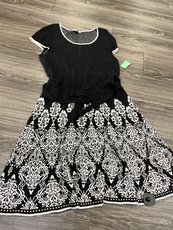 Dress Sweater By Clothes Mentor In Black & White, Size: Xl Collared Crew Neck Turtle Neck Dress Sweater By Clothes Mentor In Black & White, Size: Xl Collared Crew Neck Turtle Neck