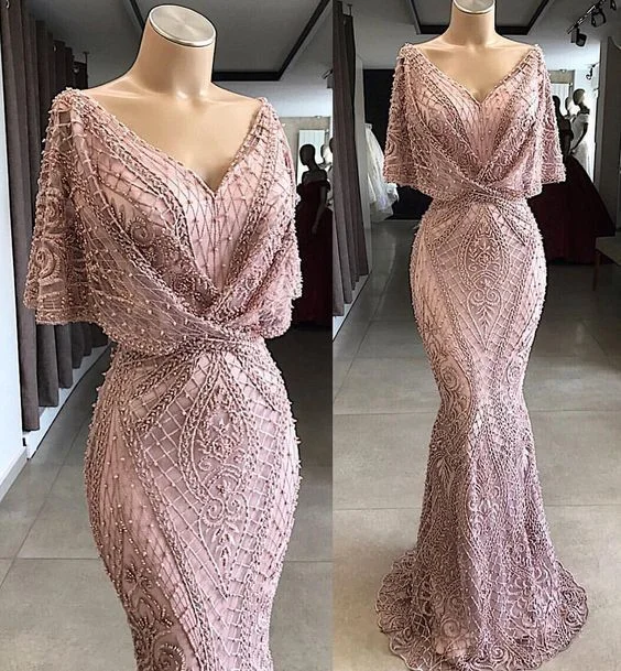 Gorgeous Floor Length Prom Dress Metallic Lace Special Occasion Gown with Flutter Sleeves and Beaded cg1268 Gorgeous Floor Length Prom Dress Metallic Lace Special Occasion Gown with Flutter Sleeves and Beaded cg1268