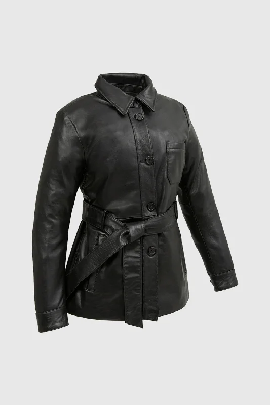 Janely Womens Fashion Leather Jacket