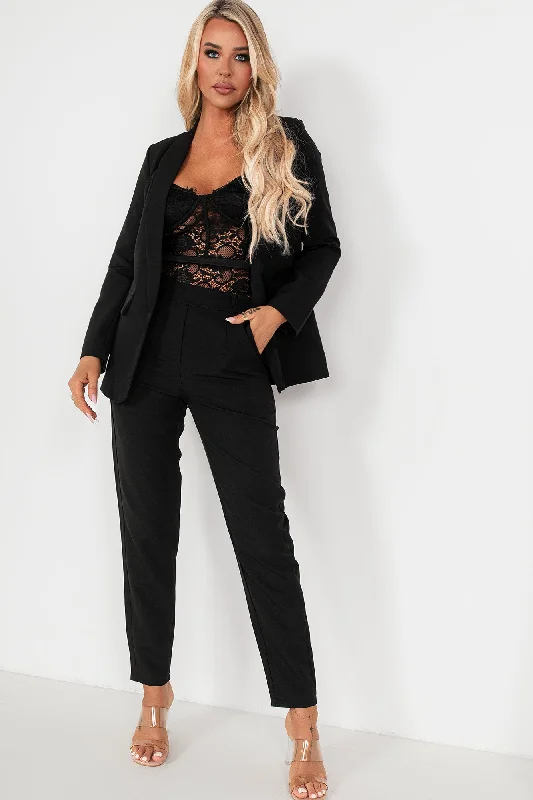 Julian Black Long Sleeve Blazer