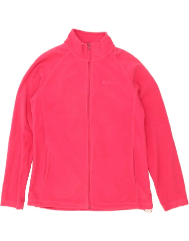 MOUNTAIN WAREHOUSE Womens Fleece Jacket UK 14 Large  Pink Polyester