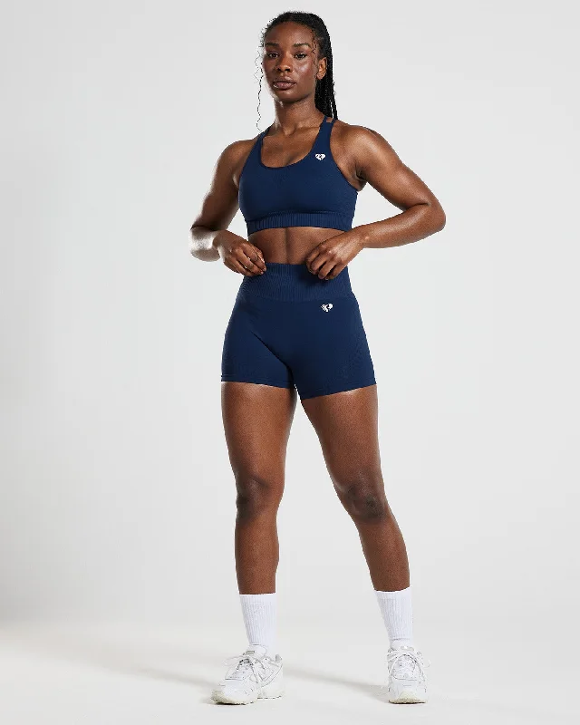 Power Seamless Shorts | Sapphire Blue