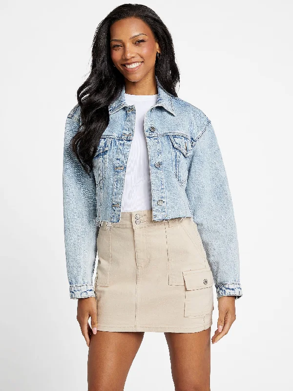 Rosalie Cropped Denim Jacket