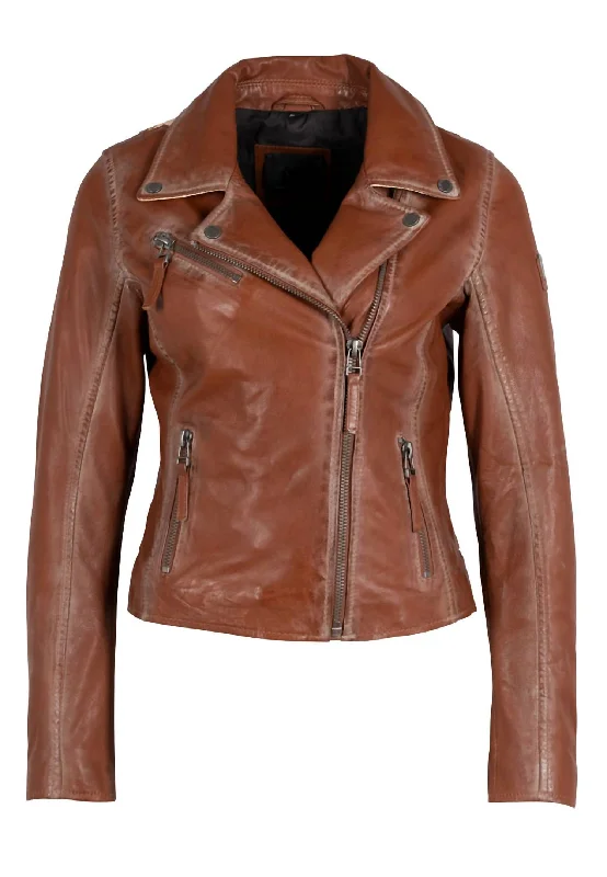 Women's Sheep Star Jacket In Burnt Orange