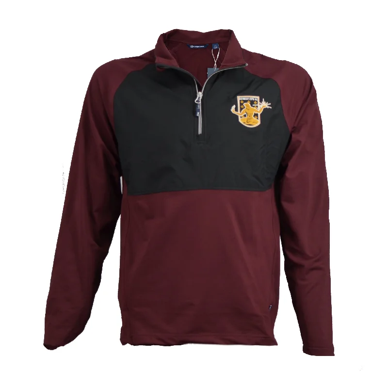 DCFC Cutter and Buck 1/4 Zip- Maroon/Grey