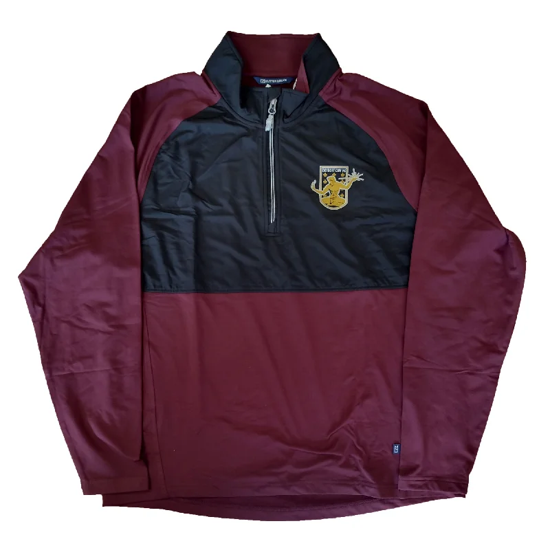 DCFC Cutter and Buck 1/4 Zip- Maroon/Grey