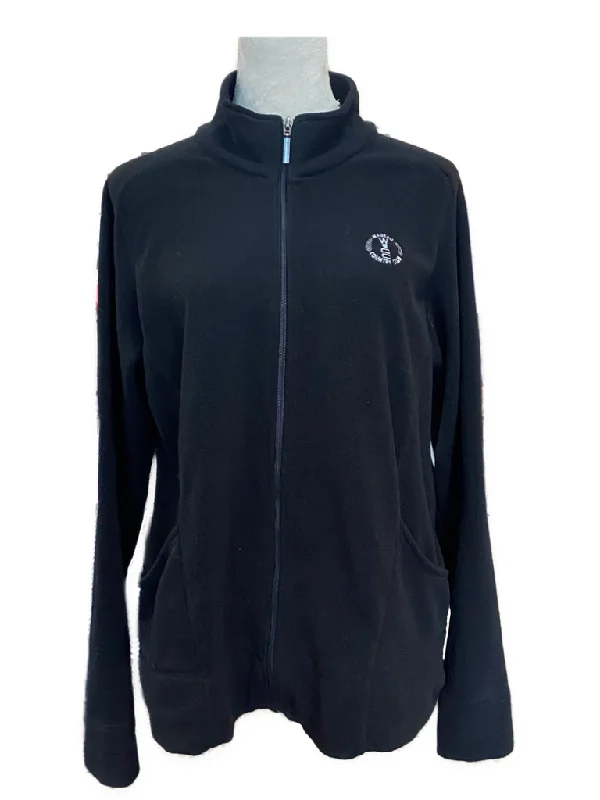 Gear Black Women's Fleece Full-Zip Golf Jacket w/logo Size L