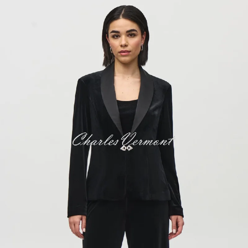 Joseph Ribkoff Velvet Blazer Jacket And Camisole Set - Style 244926