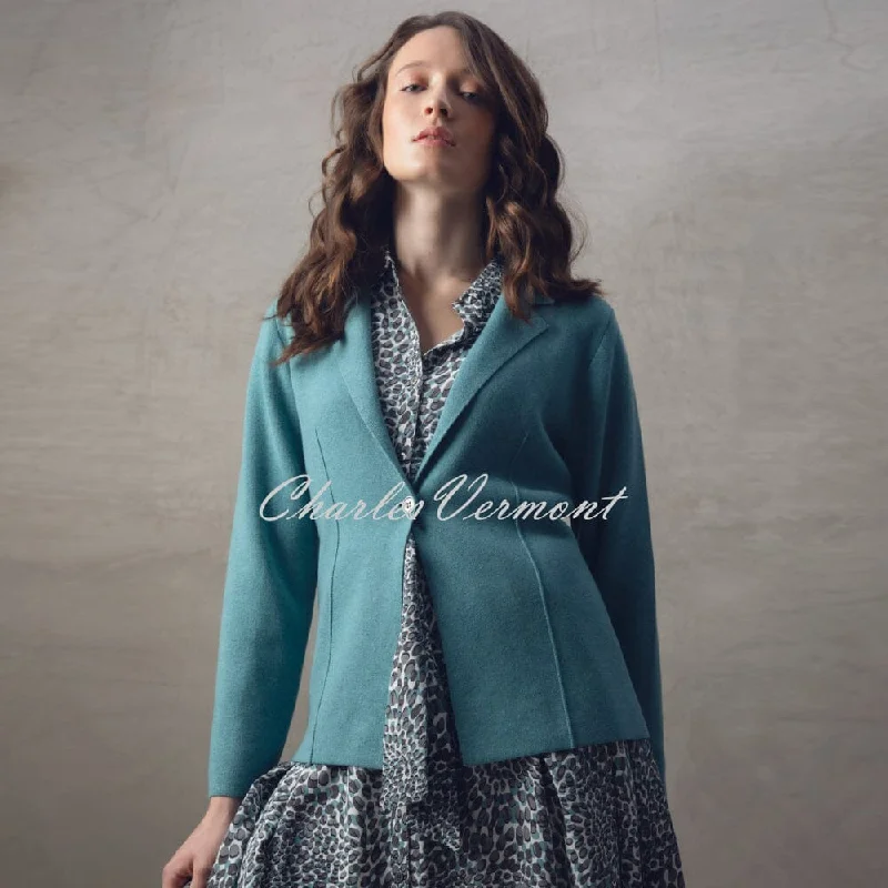 Marble Knit Blazer Jacket - Style 7597-223 (Sea Foam)