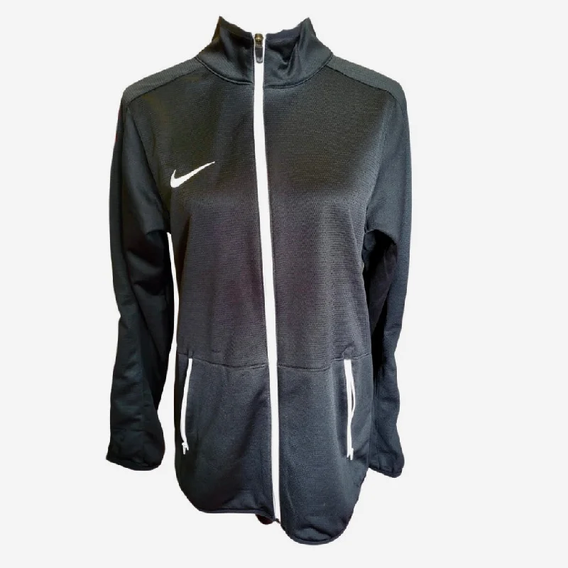 Women's Nike Dri-Fit Black w/White Trim Full Zip Jacket Size M