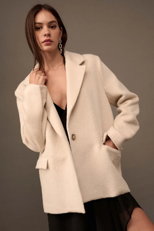 Post Grad Oversized Brushed Felt Blazer