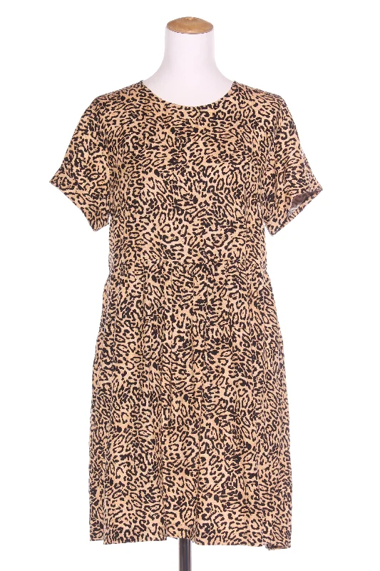 DECJUBA - Leopard print linen blend dress! 10