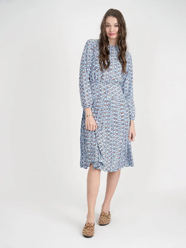 Ginger Chain Print Midi Dress