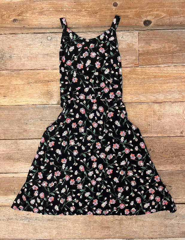 XXL / Juniper Dress Sample Black Floral (see Juniper Dress for body fit)