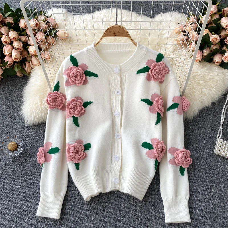 Cute Cardigan Long Sleeve Sweater 003