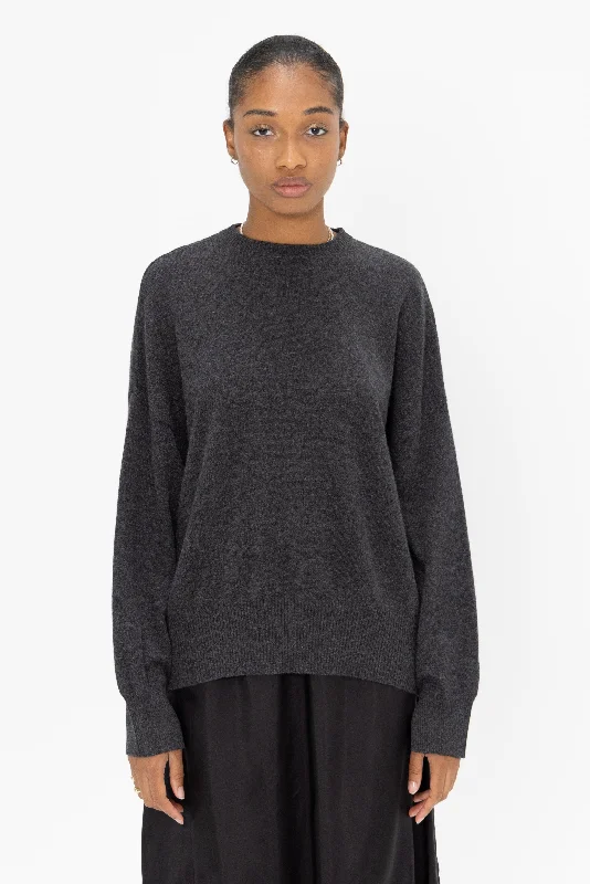 Cashmere Sweater, Anthracite Melange