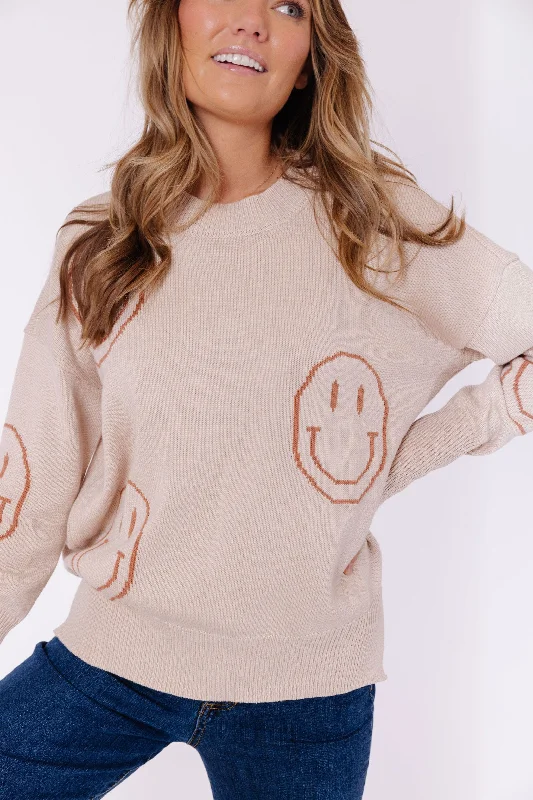 Smile Sweater in Beige