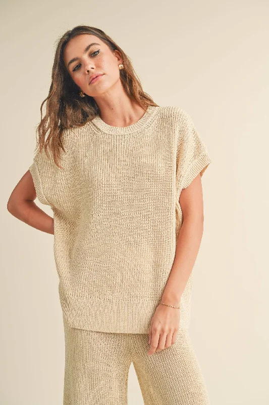 Round Neck Knitted Sweater