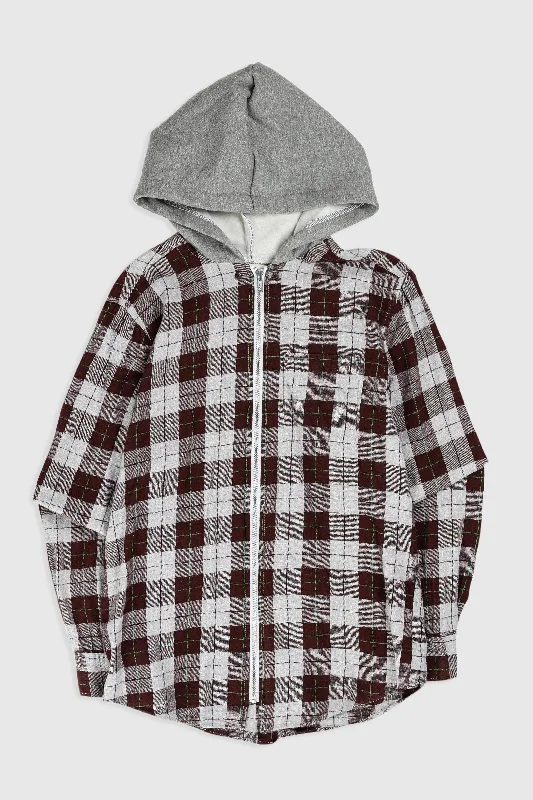 Unisex Rework Hooded Flannel - S