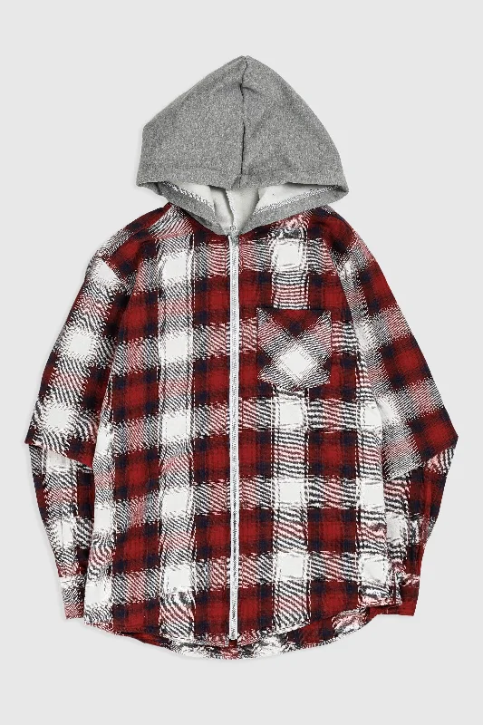 Unisex Rework Hooded Flannel - XS