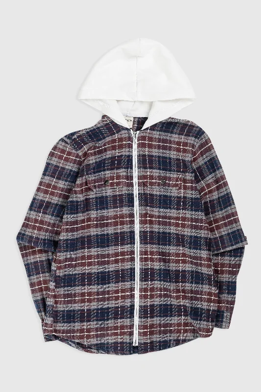 Unisex Rework Hooded Flannel - XS