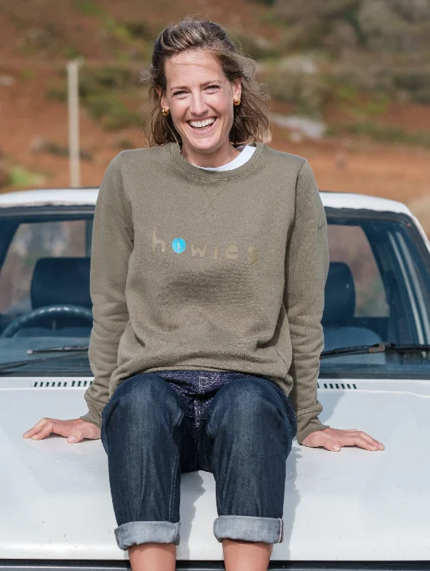 Women's Button Organic Sweatshirt