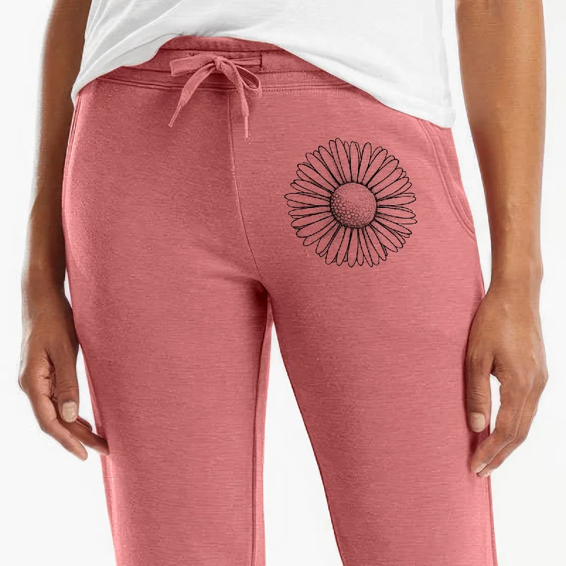 Bellis perennis - The Common Daisy - Women's Cali Wave Jogger Sweatpants