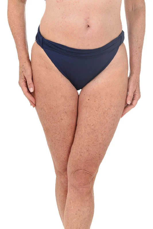 Solid Scrunched Waist Swim Brief