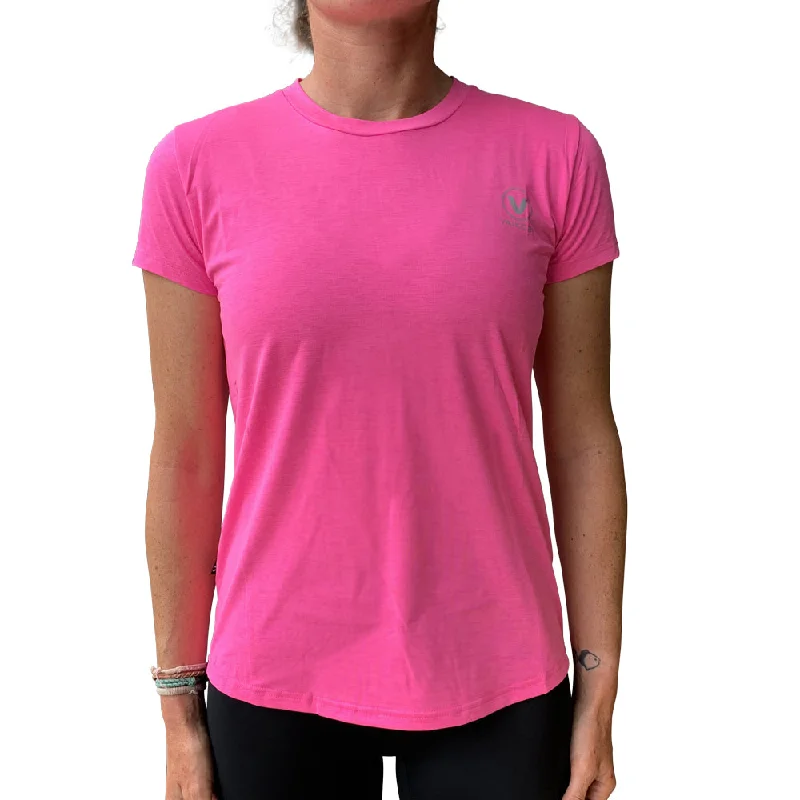 Womens UV Performance Tech Tee- Pink