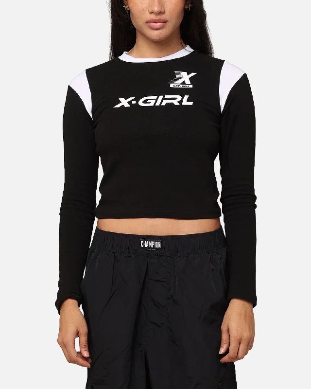 X-Girl Women's Future Long Sleeve T-Shirt Black