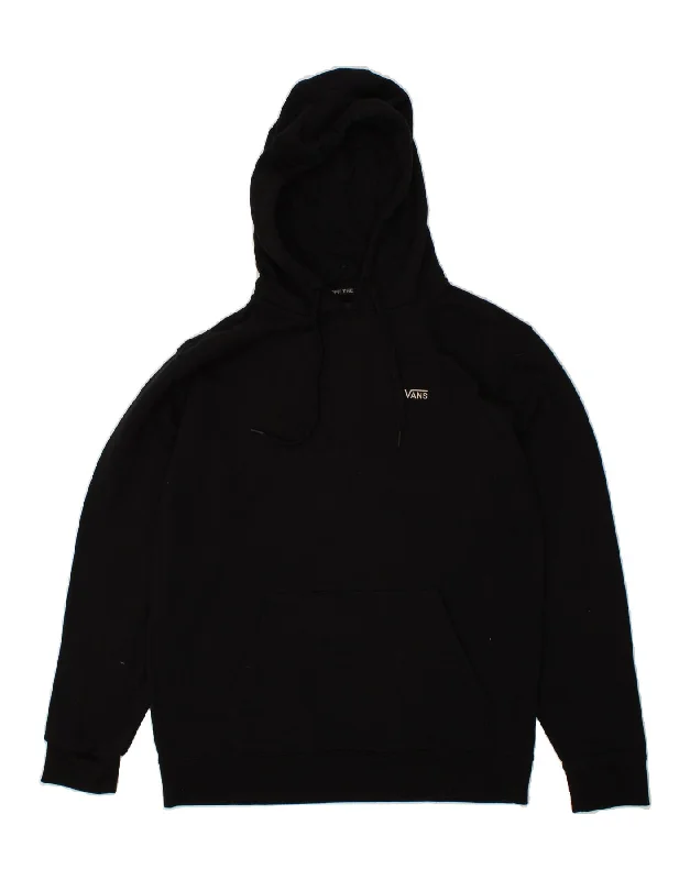 VANS Mens Hoodie Jumper Medium Black Cotton