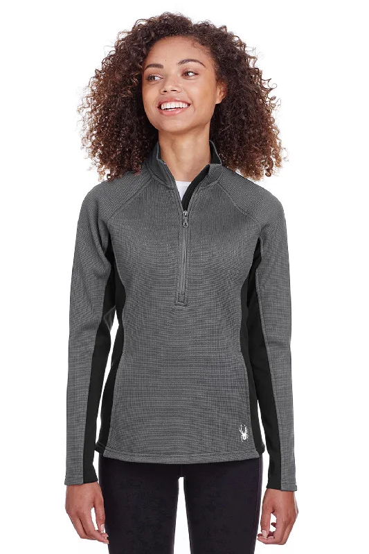 Spyder Womens Constant 1/4 Zip Sweater - Polar Grey