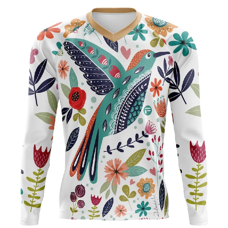 My Happy Hummingbird | Long Sleeve MTB Cycling Jersey